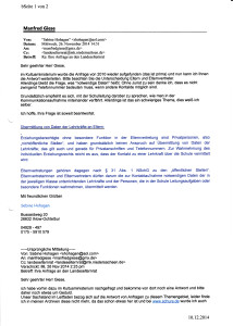 Anfrage Landeselternrat 2014